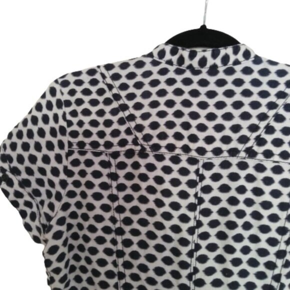 2/$40 OLSEN polka dot shirt button down dress - Picture 10 of 13